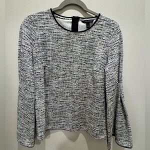 Black and white
Textured dress shirt 
Size small